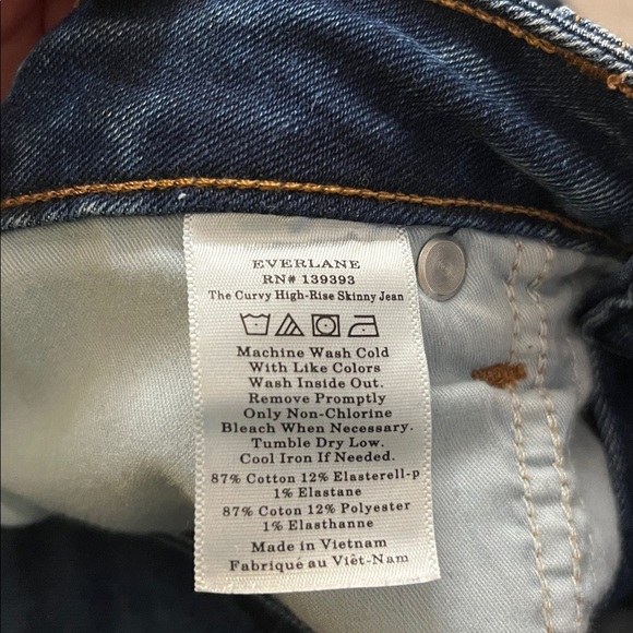 Everlane The Curvy High-Rise Skinny Jean Size 29 Regular - Picture 6 of 9